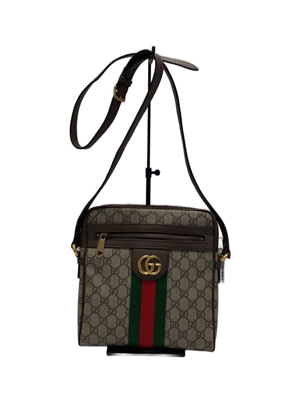 Gucci Shoulder Bag Camel Brown All over
